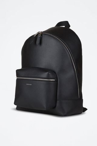 Sac à dos en cuir Jeff - Noir