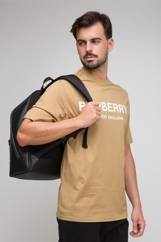 Sac à dos en cuir Jeff - Noir