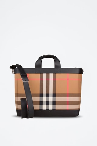 Tote bag Ormond Check Bin - Taupe
