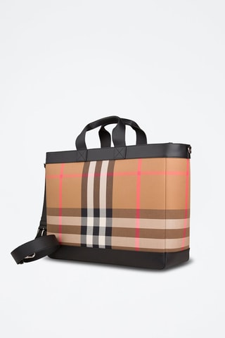 Tote bag Ormond Check Bin - Taupe