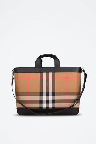 Tote bag Ormond Check Bin - Taupe