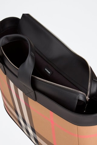 Tote bag Ormond Check Bin - Taupe