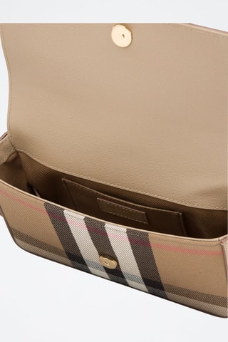 Sac bandoulière en cuir New Hampshire  - Beige