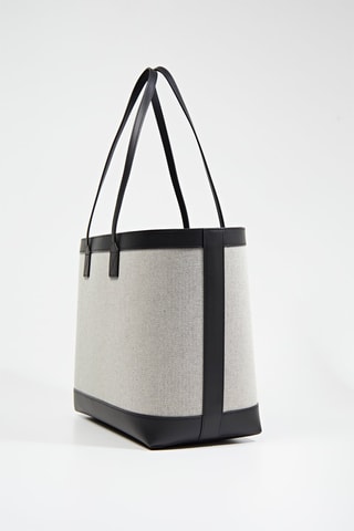 Sac porté épaule Ll Md London Tote Cnv Cl1 - Noir et gris