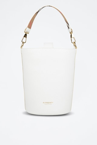 Sac seau en cuir Small Bucket Lgl - Blanc