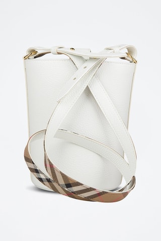 Sac seau en cuir Small Bucket Lgl - Blanc