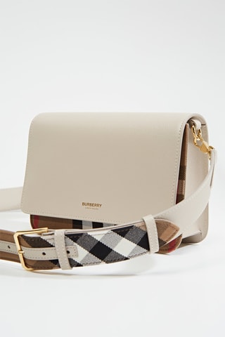 Sac bandoulière en cuir Ll Mackford Mx Gbh - Beige
