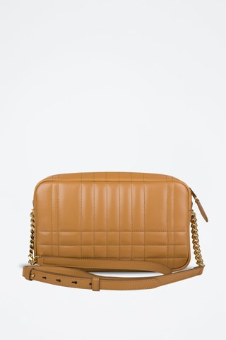 Sac bandoulière en cuir d'agneau Sm Lola Camera Bag Qxc - Marron