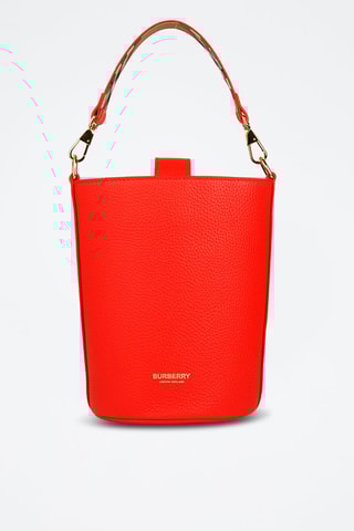 Sac seau en cuir Ll Sm Bucket Lgl - Rouge