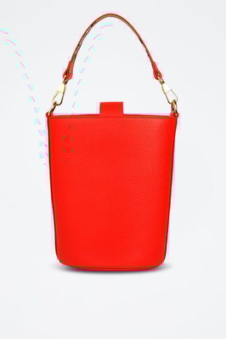 Sac seau en cuir Ll Sm Bucket Lgl - Rouge