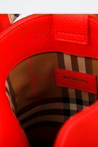 Sac seau en cuir Ll Sm Bucket Lgl - Rouge