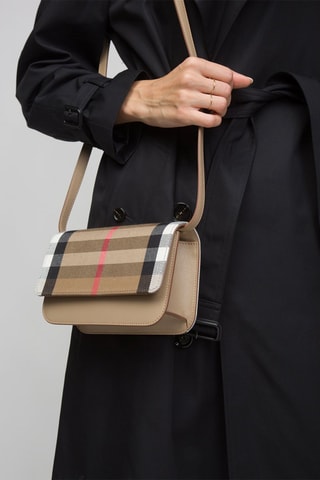 Sac bandoulière en cuir Mackford Mx Gbh - Beige