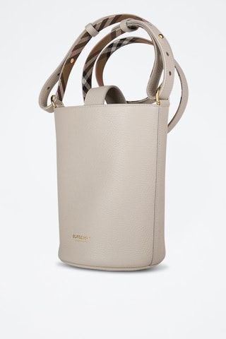 Sac seau en cuir Medium Bucket Lgl - Blanc