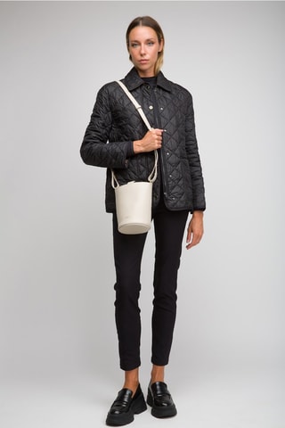 Sac seau en cuir Medium Bucket Lgl - Blanc