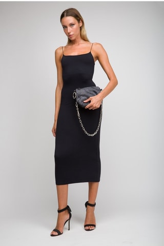 Sac bandoulière en cuir Knight - Noir