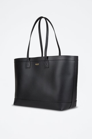 Cabas en cuir London - Noir