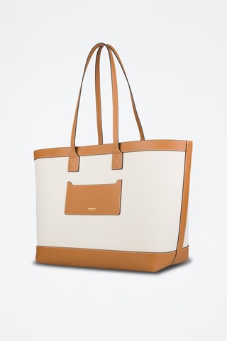 Cabas en cuir London - Blanc