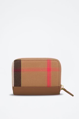 Portefeuille en cuir Ls Mn Zip Around Mx Gbh - Marron