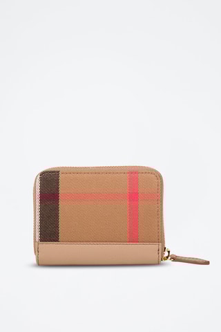 Portefeuille en cuir Ls Mn Zip Around Mx Gbh - Beige