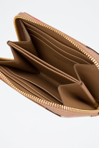 Portefeuille en cuir Ls Mn Zip Around Mx Gbh - Beige