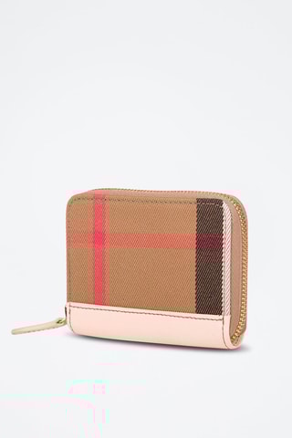 Portefeuille en cuir Ls Mn Zip Around Mx Gbh - Rose poudré