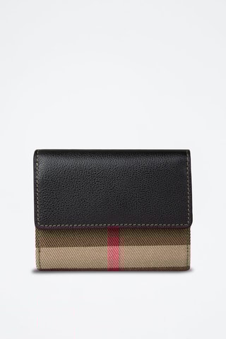 Portefeuille en cuir Lancaster  - Noir et beige