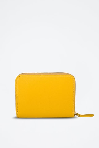 Portefeuille en cuir Marigold - Jaune