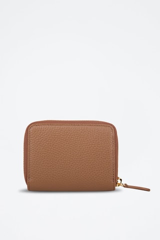 Portefeuille en cuir Ls Mn Zip Around Lgl - Marron