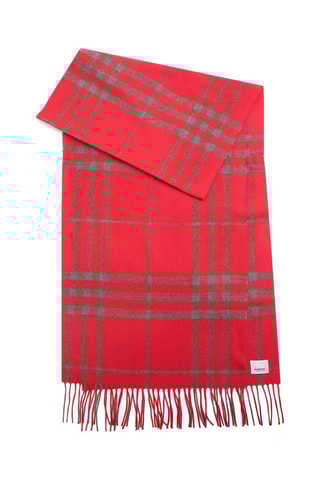 Écharpe en laine Giant Check - Rouge