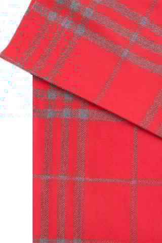Écharpe en laine Giant Check - Rouge