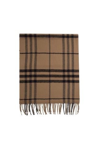 Écharpe en laine Giant Check - Beige