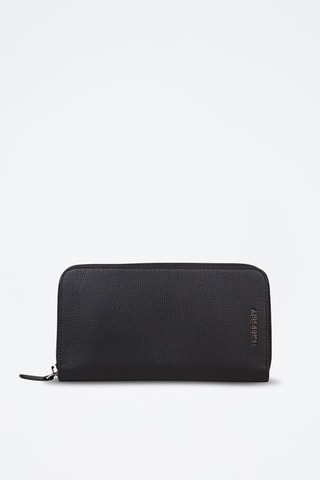 Compagnon en cuir Ms Cc Bill Coin Lgl - Noir