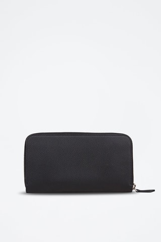 Compagnon en cuir Ms Cc Bill Coin Lgl - Noir