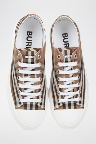 Baskets Jack Check - Taupe et marron