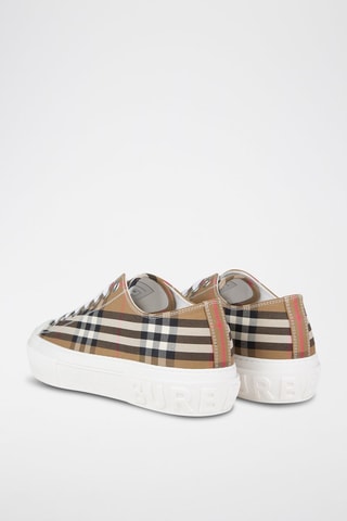 Baskets Jack Check - Taupe et marron