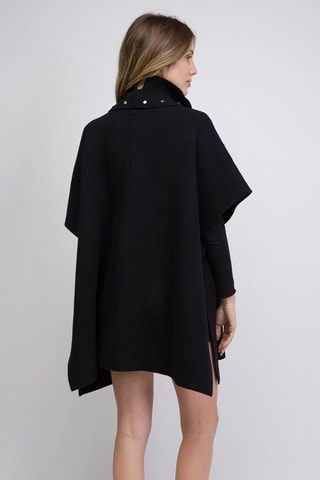 Poncho en cachemire Full Milano - Noir