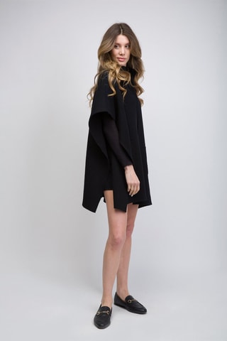 Poncho en cachemire Full Milano - Noir
