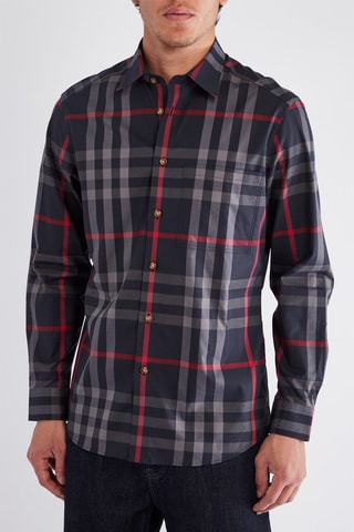 Chemise Claverdon Ls Chk - Gris et bleu nuit