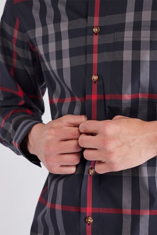 Chemise Claverdon Ls Chk - Gris et bleu nuit