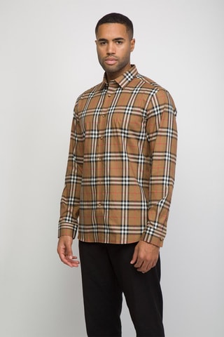 Chemise Shefford Check - Marron clair
