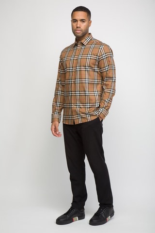 Chemise Shefford Check - Marron clair