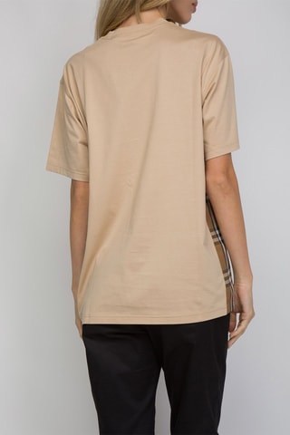 T-shirt Caris Check - Beige
