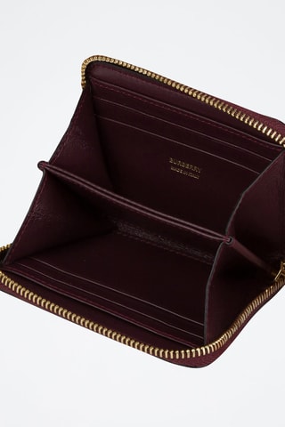 Portefeuille en cuir Mn Zip Around - Noir