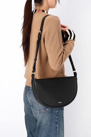 Sac porté-épaule en cuir Sting - Noir