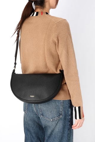 Sac porté-épaule en cuir Sting - Noir