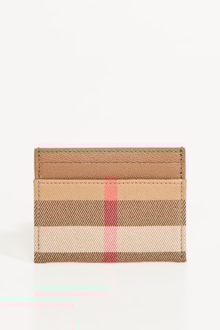 Porte-cartes en cuir Sandom - Beige