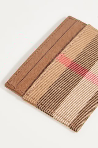Porte-cartes en cuir Sandom - Beige