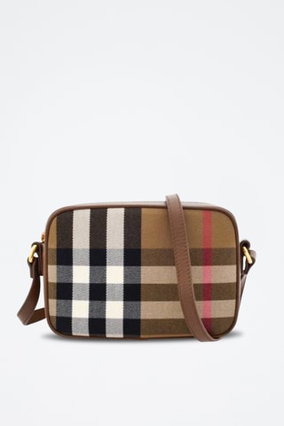 Sac bandoulière en cuir Camera - Marron