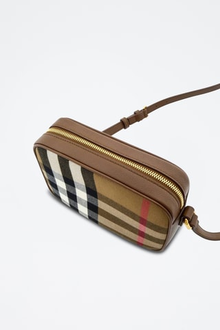 Sac bandoulière en cuir Camera - Marron