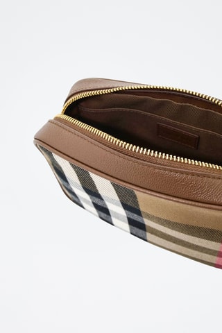 Sac bandoulière en cuir Camera - Marron
